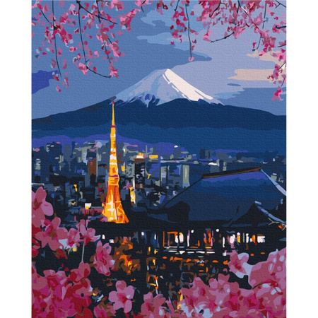 Malowanie po numerach BRUSHME, 40x50 cm, podróż po Japonii, 1 szt.
