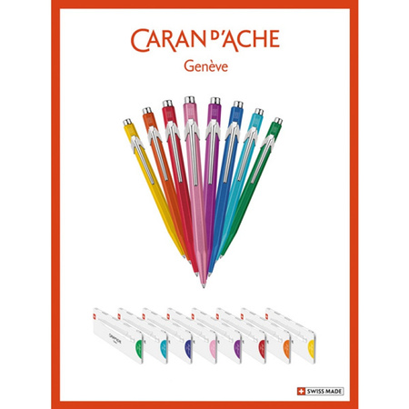 Długopis CARAN D'ACHE 849 Colormat-X, M, w pudełku, zielony