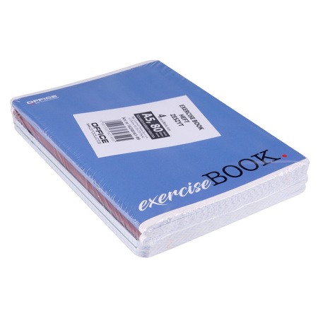Zeszyt szkolny OFFICE PRODUCTS, A5, w kratkę, 80 kart., 60gsm, mix kolorów