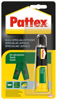 Klej specjalistyczny do tekstyliów PATTEX, 20g