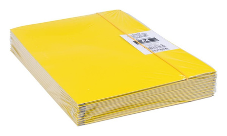 Teczka z gumką OFFICE PRODUCTS, karton/lakier, A4, 320gsm, 3-skrz., mix kolorów