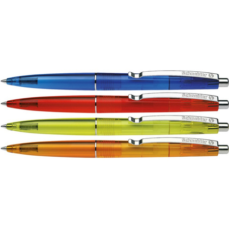 Długopis automatyczny SCHNEIDER K20 ICY, M, 4 szt. blister, mix kolorów
