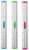 Linijka z uchwytem KEYROAD Measure Clip, 30 cm, pakowane w display, mix kolorów