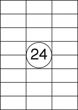 Etykiety OFFICE PRODUCTS, 70x37mm, białe, 100 ark.