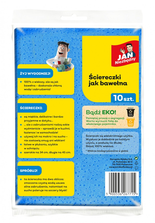 Wkład do mopa płaskiego JAN NIEZBĘDNY, z mikrofibry, granatowy
