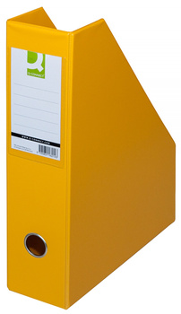 Pojemnik na dokumenty Q-CONNECT, PVC, A4/76, żółty