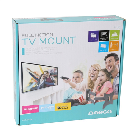 OMEGA TV MOUNT UCHWYT DO TV MAX VESA 200 FULL MOTION 23-42" FIR [42771]