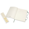 Notes MOLESKINE Classic XL (19x25cm), w kratkę, miękka oprawa, myrtle green, 192 strony, zielony