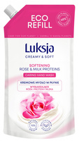 Kremowe mydło w płynie LUKSJA, róża, zapas 400ml