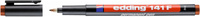 Foliopis permanentny e-141 F EDDING, 0,6mm, brązowy